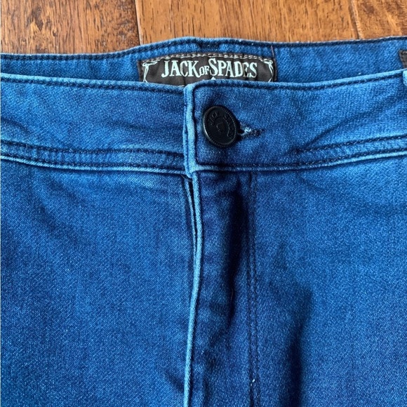 Jack of Spades Blue Denim Jeans Jack straight leg - Picture 4 of 9